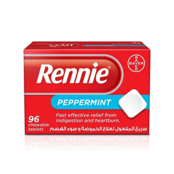 Rennie Peppermint Chewable Tablets 96'S