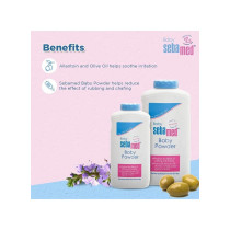 Sebamed Extra-Soft Formula Baby Powder With Olive Oil For Delicate Skin - 200g