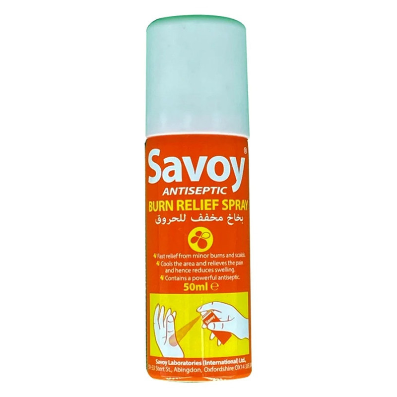 Savoy Antiseptic Burn Relief Spray 50ml