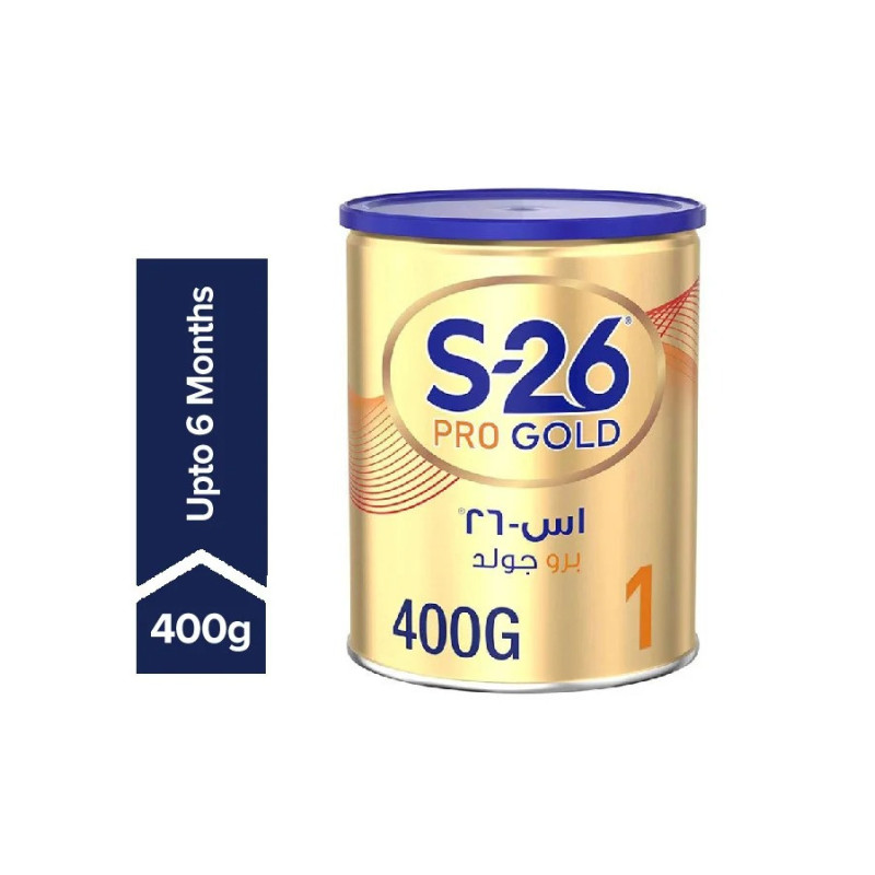 S26 Wyeth Nutrition Pro Gold Stage 1, 0-6 Months Premium Starter Infant Formula for Babies 400g