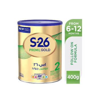 S26 Promil Gold Stage 2 Premium Follow On Formula For Babies 400grams