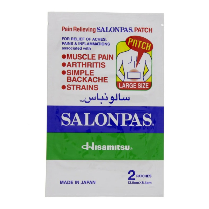 Salonpas 2-Piece Pain Relieving Patch Kit