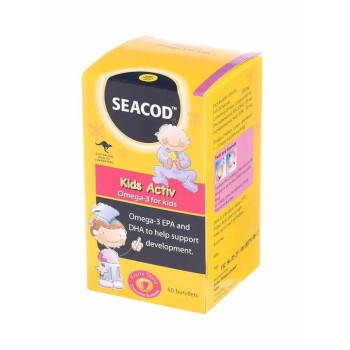 SEACOD Kids Activ Omega-3 Oil 60-Burstlets