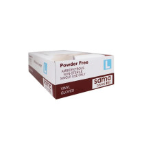 SAMA Vinyl Powder Free Gloves Large 100