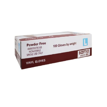 SAMA Vinyl Powder Free Gloves Large 100