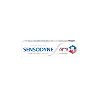 Sensodyne Sensitivity, Whitening And Gum Toothpaste For Sensitive Teeth And Improved Gum Health 75ml