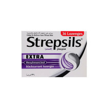 Strepsils Extra Blackcurrant Lozenges 36'S