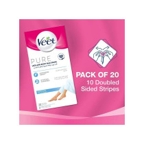 Veet Pure Legs And Body Wax Strips 20 Strips