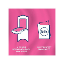 Veet Pure Legs And Body Wax Strips 20 Strips