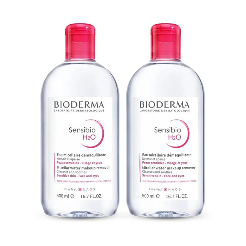 Bioderma 2-Piece Sensibio H2O Make Up Remover Set Clear