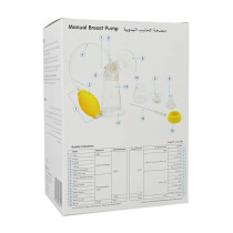 Pigeon Adjustable Manual Breast Pump - Clear/Yellow