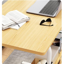 UKPLUS 60X40cm Movable Laptop Table Multi-functional Modern Study Computer Workstation and Adjustable Height Desk With IPAD/Mobile Holder | Brown