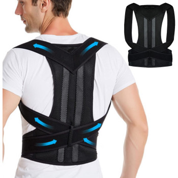 UK+ Upper Back Posture Corrector Neoprene Posture Corrector Scoliosis Back Brace Spine Corset Belt Shoulder Therapy Waist Lumbar Support Poor Posture Correction