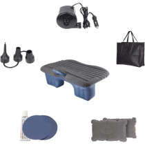 UK+ Car Inflatable Mattress Travel Multifunction Use Air Mattress Bed with 2 Pillows for Outdoor Camping