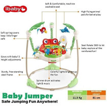 UK+ Baby Walker and Jumper with Light and Music Jumper Baby Learning Jump Walker for Baby Under Age 2 