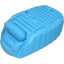 Baby Inflatable Bathtub, Portable Infant Toddler Bathing Tub Non-Slip Travel Bathtub Mini Air Swimming Pool Kids Thick Foldable Shower Basin