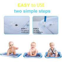 UK+ Inflatable Tummy Time Water Mat Baby – Infant and Toddler Play Sensory Toys for Early Development Activities | Age 3 to 12 Months