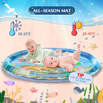 UK+ Tummy Time Water Play Mat, Infant Baby Water Mat Toys for 0 3 6 9 12 Months Newborn Infant Toddler Boy Girl