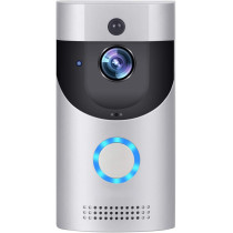 UK PLUS WiFi Smart Video Doorbell, UKPLUS Access Wireless Door Bell Smart home 720P HD Wifi Camera Security with Two-Way Talk & Video,PIR Motion Detection, Night Vision for iOS Android Google (Silver)