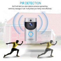 UK PLUS WiFi Smart Video Doorbell, UKPLUS Access Wireless Door Bell Smart home 720P HD Wifi Camera Security with Two-Way Talk & Video,PIR Motion Detection, Night Vision for iOS Android Google (Silver)