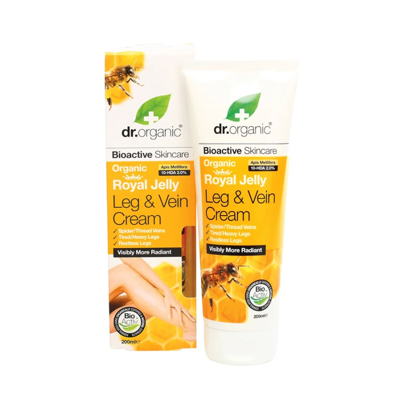 dr.organic Royal Jelly Leg And Vein Cream 200ml