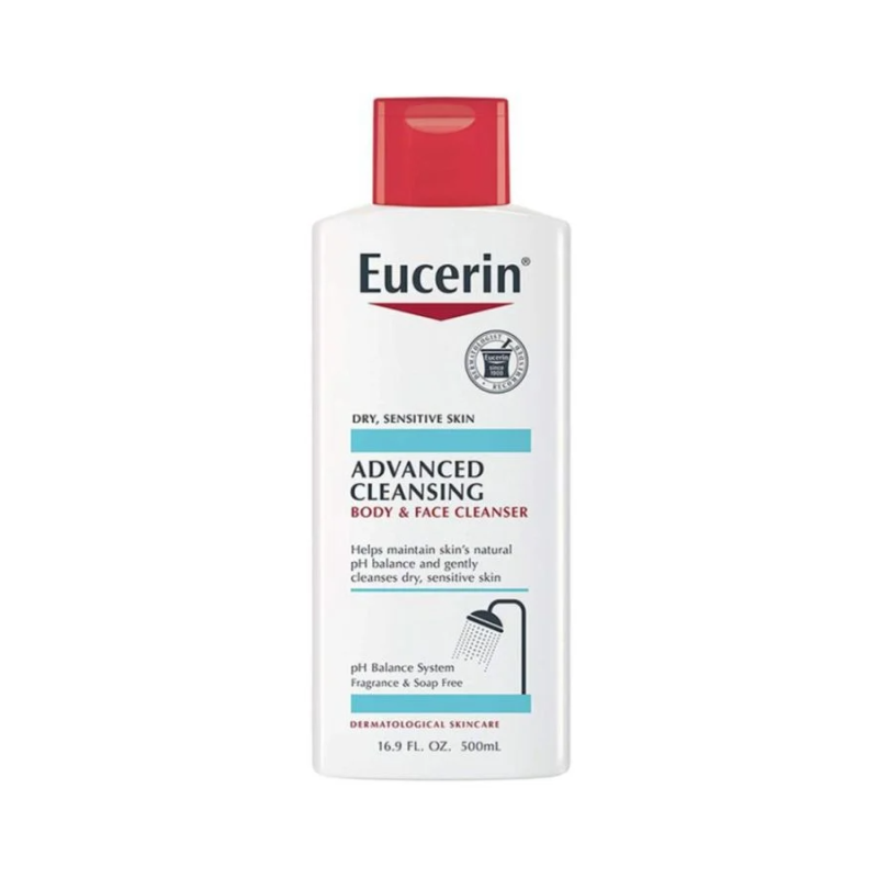 Eucerin Advanced Cleansing Body And Face Cleanser 16.9ounce