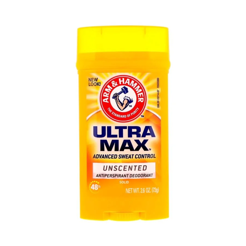 Arm & Hammer Ultra Max Solid Unscented Antiperspirant And Deodorant 73g