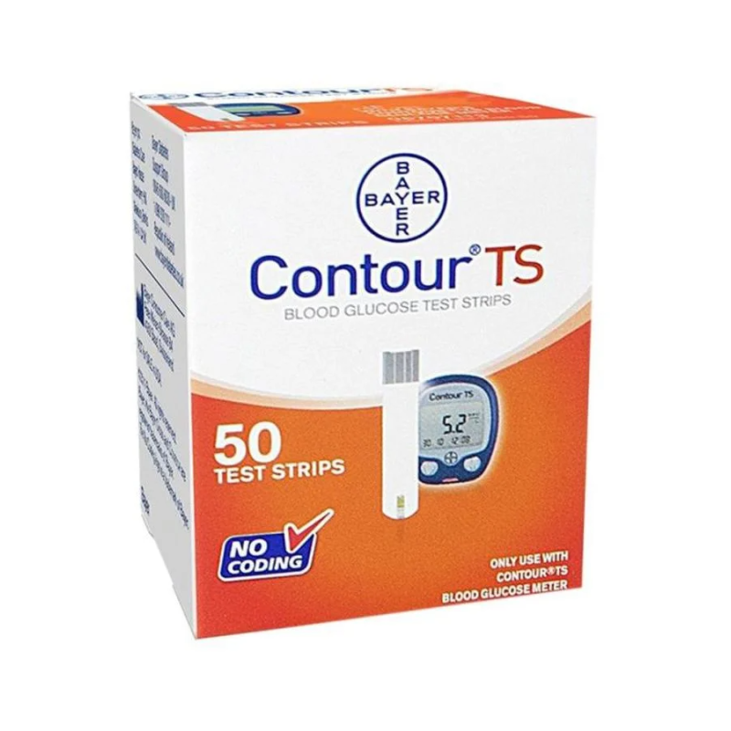 BAYER Pack Of 50 Contour TS Blood Glucose Test Strips