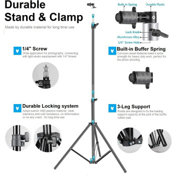 EWINNER 5-in-1 Oval Light Reflector Clamp Set with Portable with Bag and 2m Stand for Photography Photo Lighting (110 x 150cm)