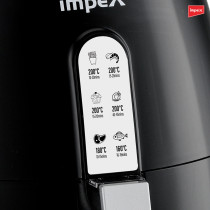 Impex AF 4301 1500W Hot Air fryer 3.5 Liter with Rapid Hot Circulation Technology, Black