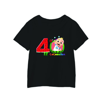 AL Amal Cocomelon 4 year Old T-Shirts, Cocomelon black