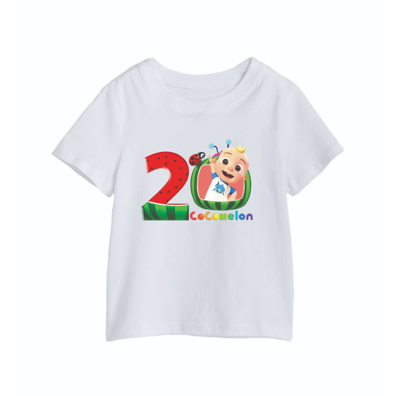 AL Amal Cocomelon 2 year Old T-Shirts, Cocomelon White