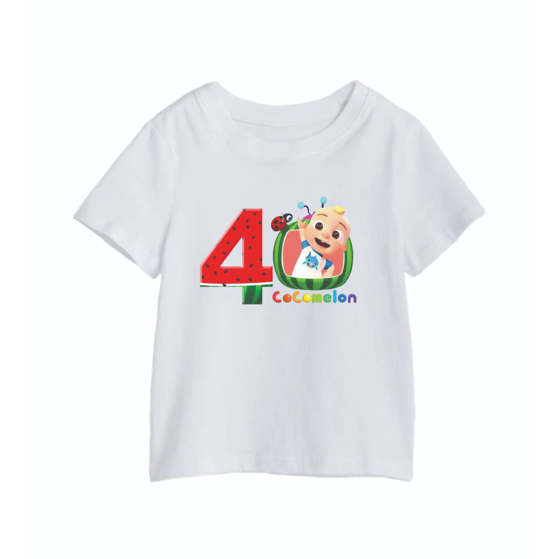 AL Amal Cocomelon 4 year Old T-Shirts, Cocomelon White