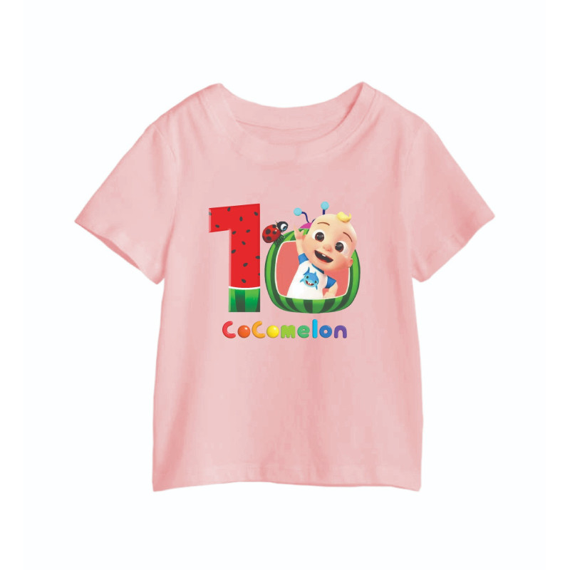 AL Amal Cocomelon 1 year Old T-Shirts, Cocomelon Pink