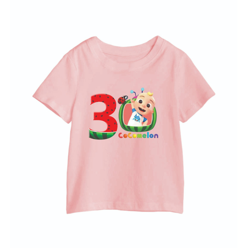 AL Amal Cocomelon 3 year Old T-Shirts, Cocomelon Pink