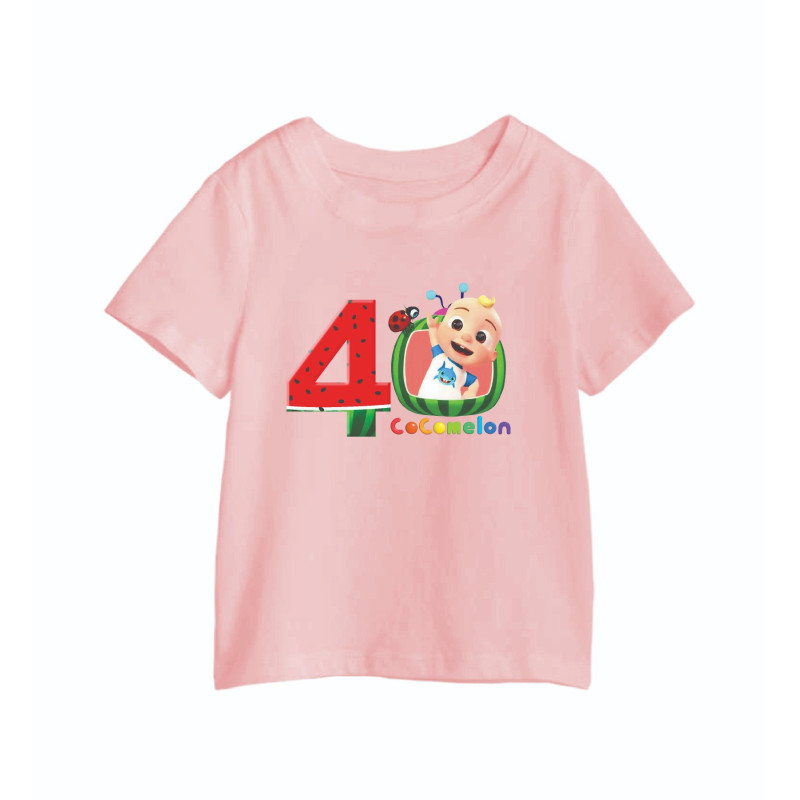 AL Amal Cocomelon 4 year Old T-Shirts, Cocomelon Pink