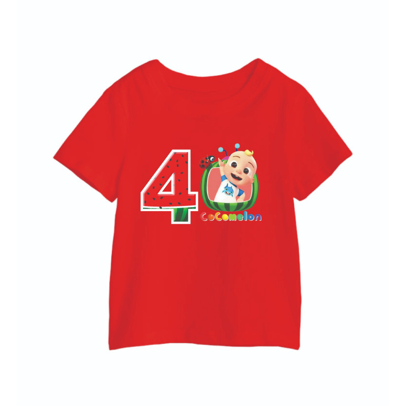AL Amal Cocomelon 4 year Old T-Shirts, Cocomelon Red