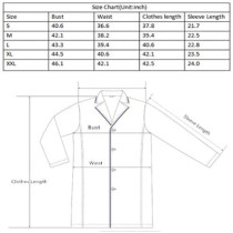 Lab Coat for Men and Women Doctors Long Sleeve pure Poly Cotton white Coat ( White Color )