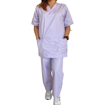 House Keeping Staff Uniform Cleaner Uniform Housemaid Uniform, Light Purple