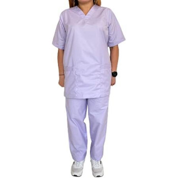 House Keeping Staff Uniform Cleaner Uniform Housemaid Uniform, Light Purple