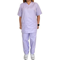 House Keeping Staff Uniform Cleaner Uniform Housemaid Uniform, Light Purple