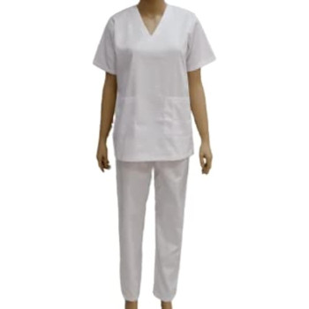 House Keeping Staff Uniform Cleaner Uniform Housemaid Uniform ( White )