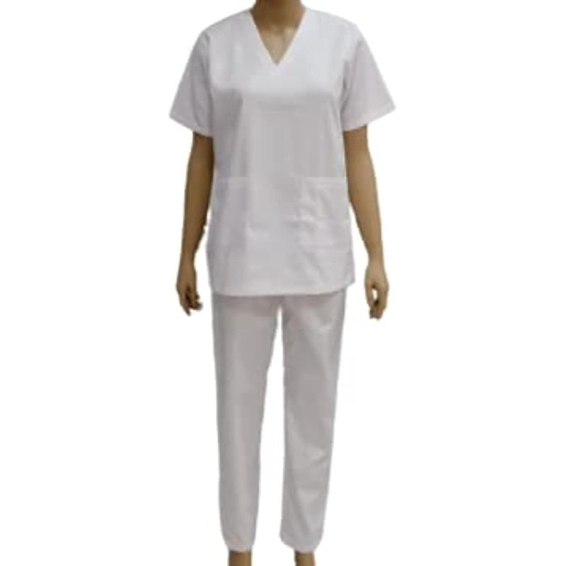 House Keeping Staff Uniform Cleaner Uniform Housemaid Uniform ( White )