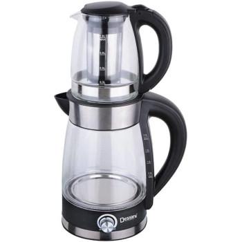 Dessini Electric Tea Maker With Kettle 2 L 2200 W 7007 Clear Black