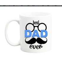 Fathers Day Printed Coffee Mug - Funny Fathers Day Quote.