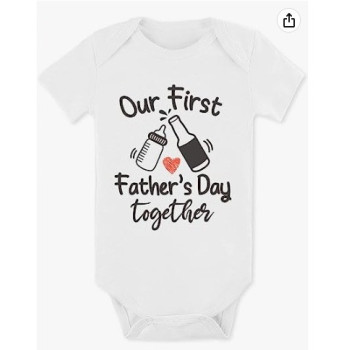 Customized Fathers Day Soft Cotton Baby Rompers 1