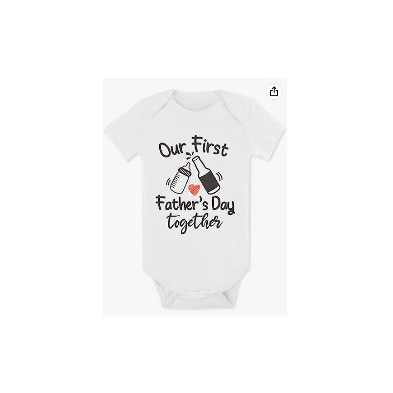 Customized Fathers Day Soft Cotton Baby Rompers 1