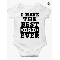Customized Fathers Day Soft Cotton Baby Rompers 2