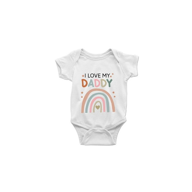 Customized Fathers Day Soft Cotton Baby Rompers 3