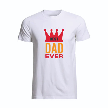 Al Amal Special Fathers Day Printed T-shirt unisex, Black/White